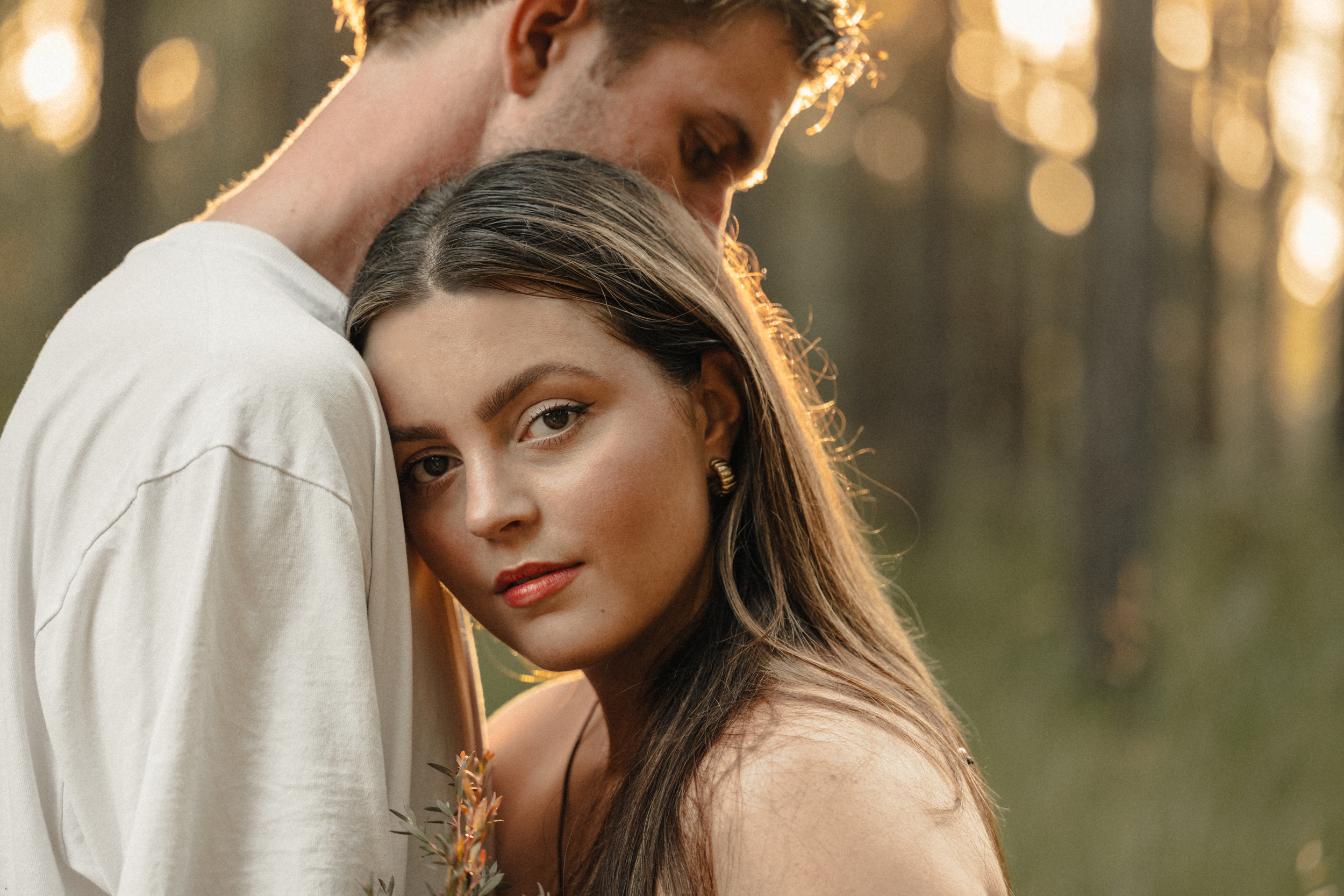 Couple in soft golden light