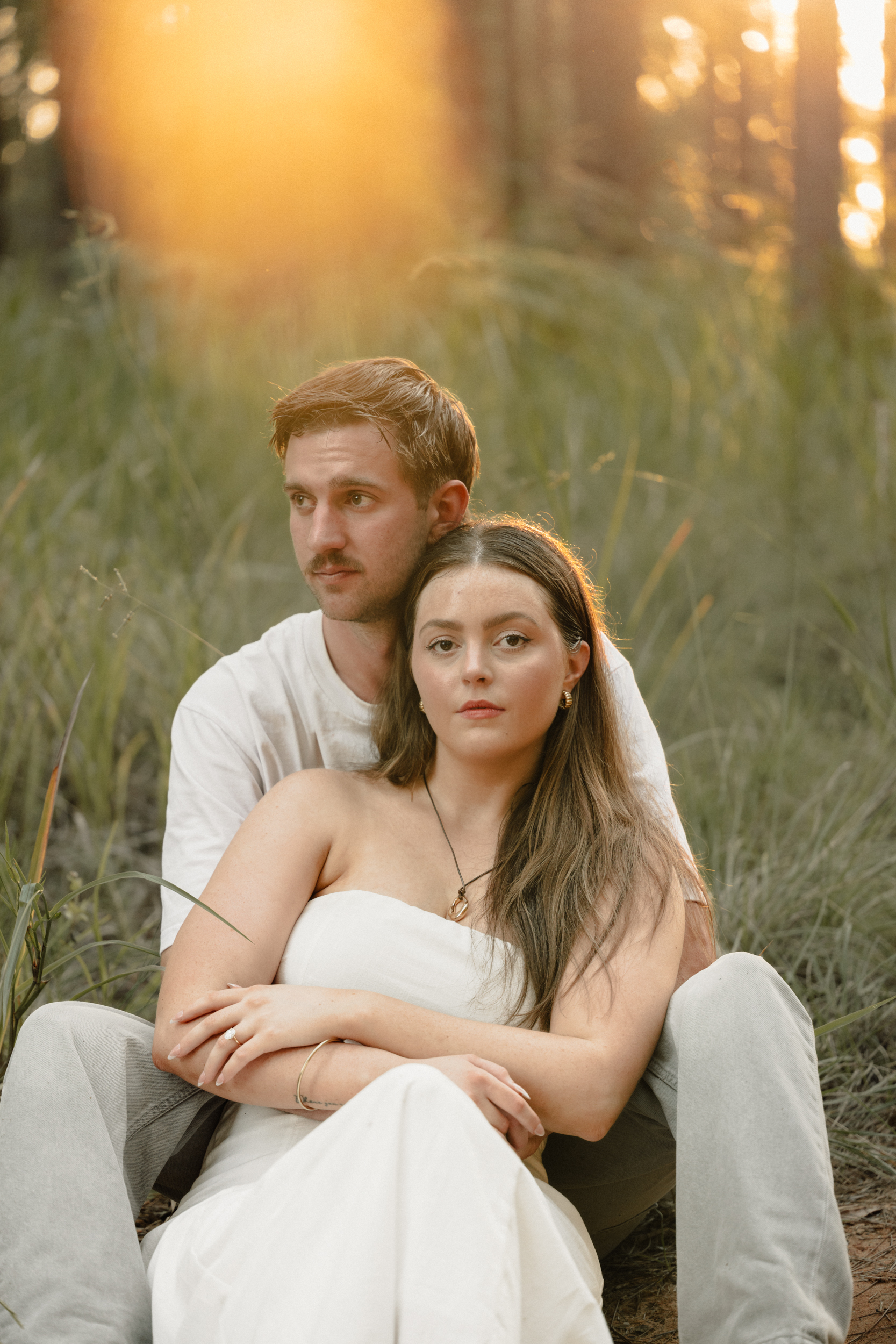 Editorial portrait, warm light