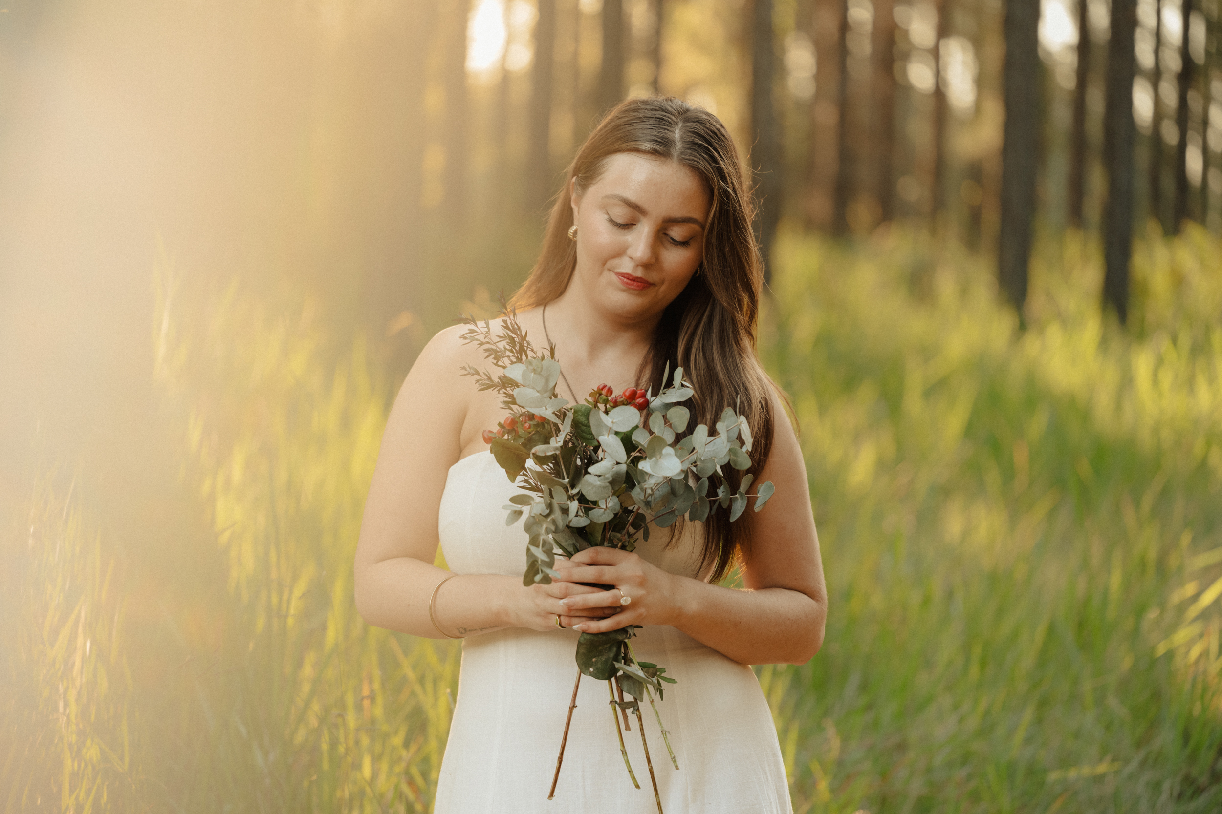 Golden light moment